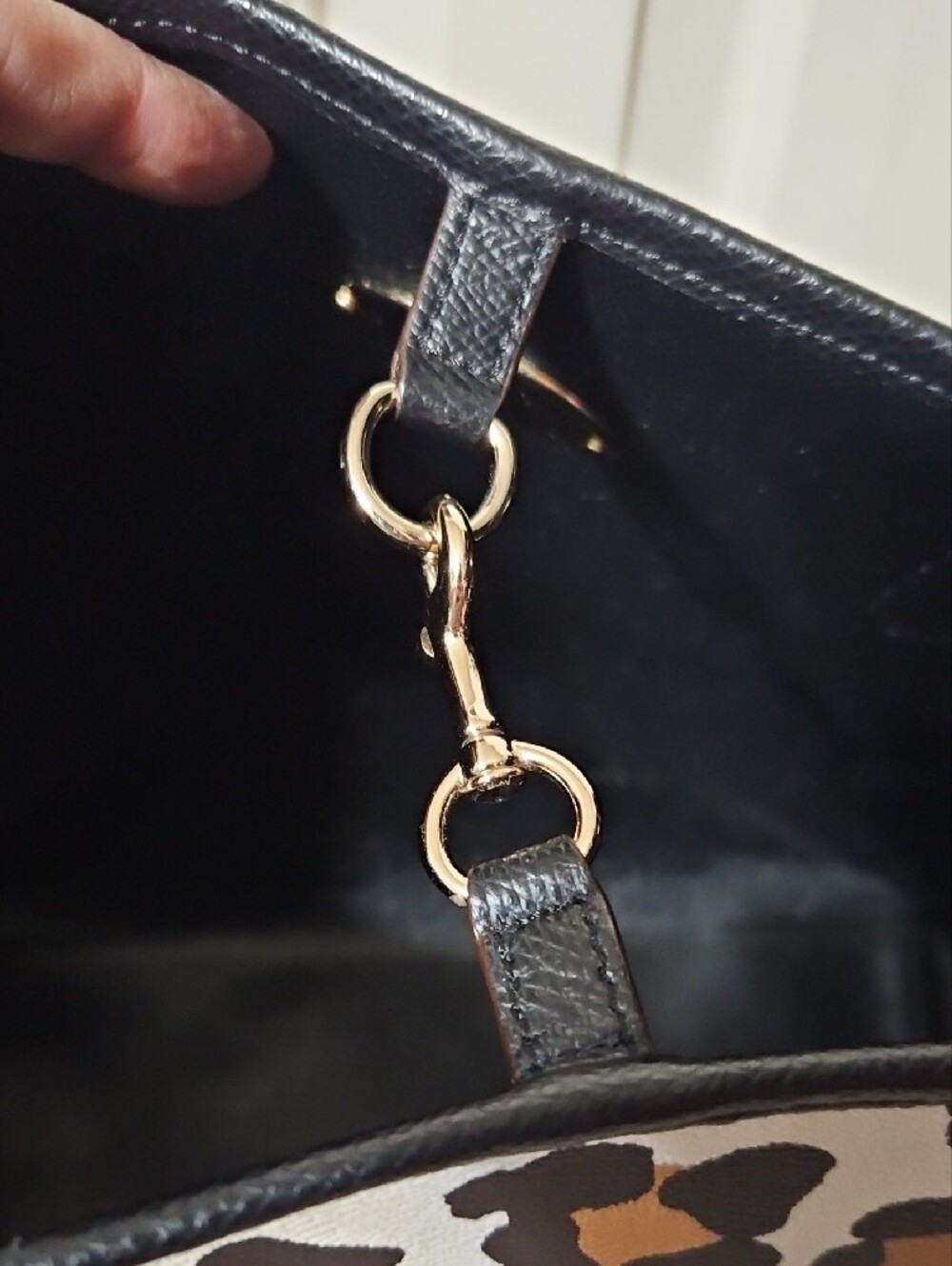 COACH EUC Leopard-Print City Tote - Picture 8 of 13